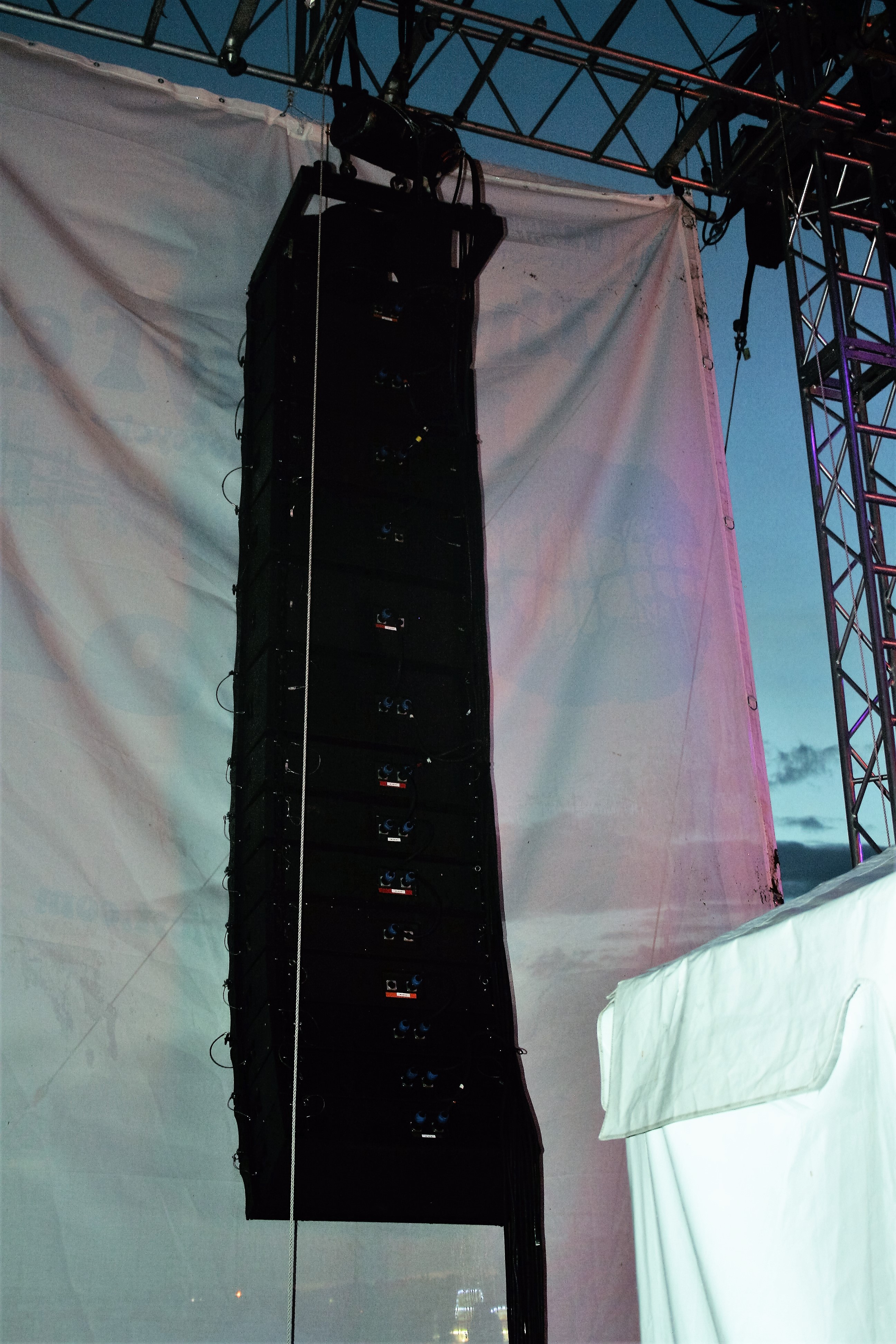 Concert stack deployment at Camp Euforia festival